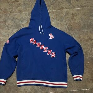 men’s blue rangers ovo hoodie